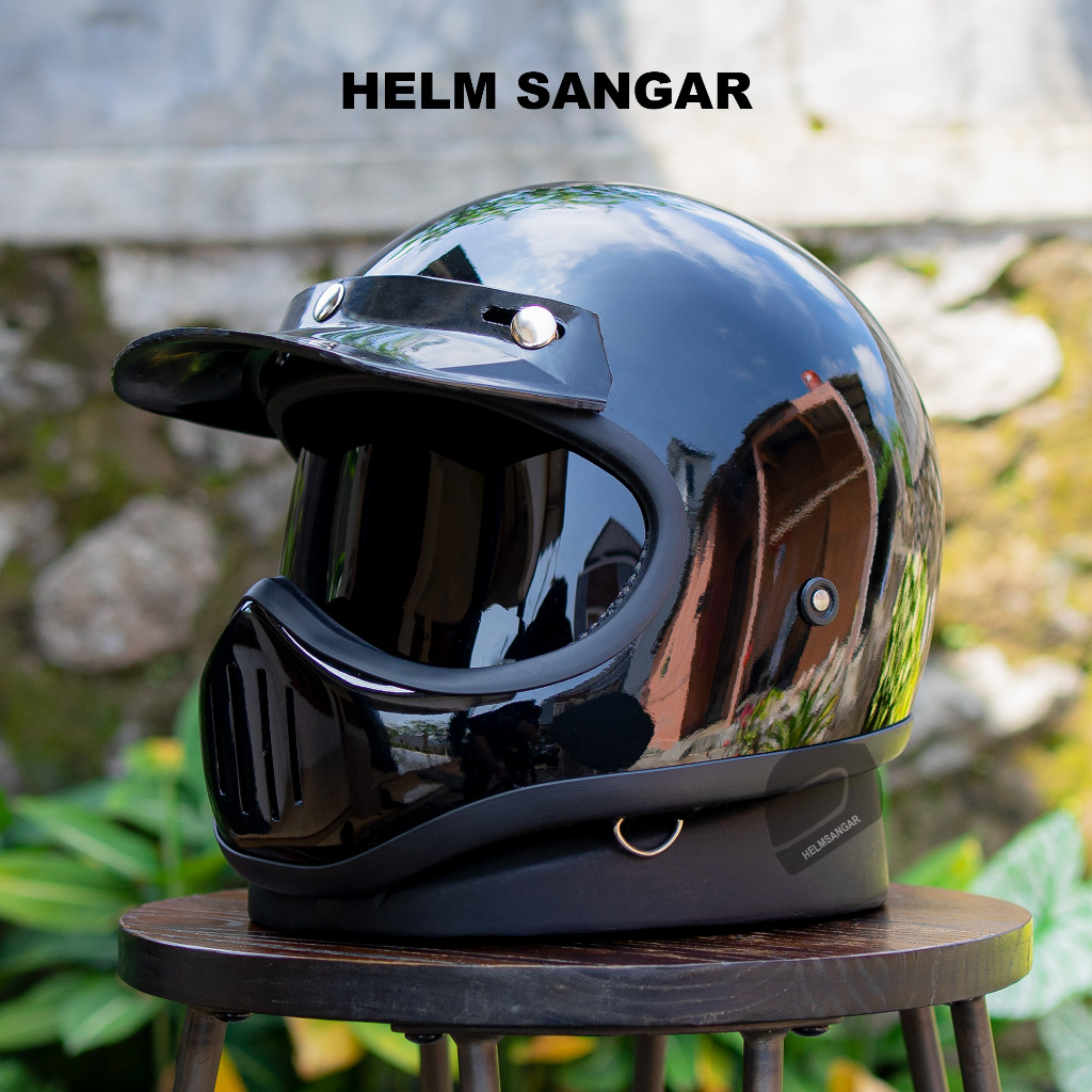 HELM CUSTUM CAKIL SIMPSON M30 RETRO FULL FACE SNI