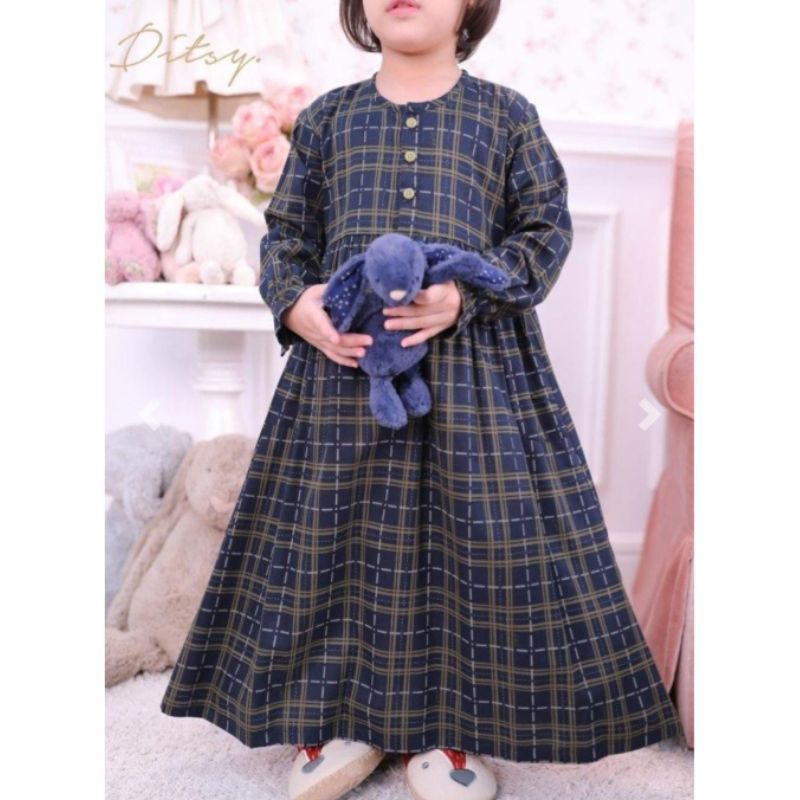 LITTLE DOOS PICKLE GREEN SIZE 7 DITSY JULI