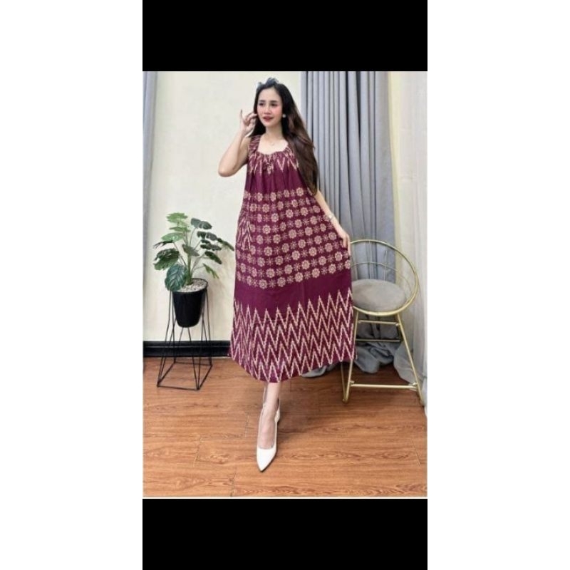 Daster Syahira Jumbo Kekinian Santung Premium Full Karet Bagian Dada LD 120cm PB 115cm