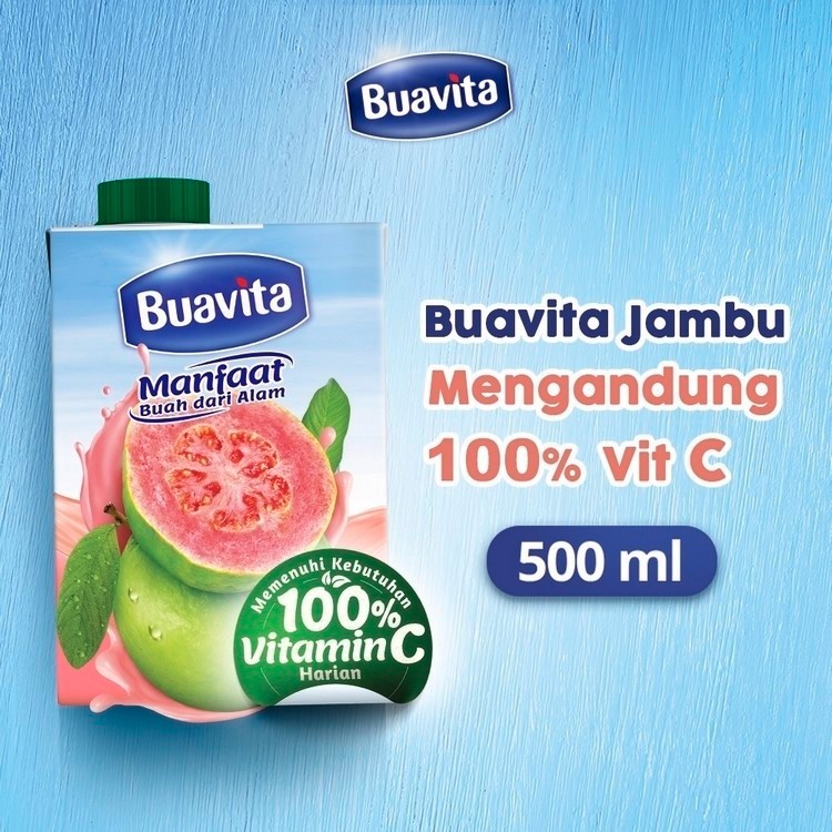 

Buavita Minuman Sari Buah Jambu 500 ml