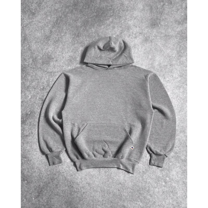 1990s Heather Grey Russell Athletic Hoodie