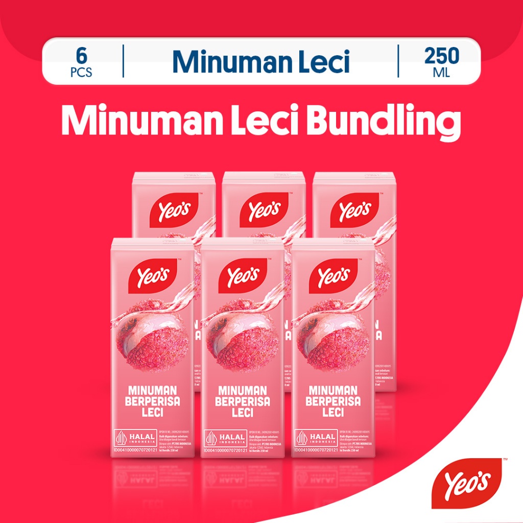 

Yeos Minuman Leci Drink 250ml - 6 Pcs