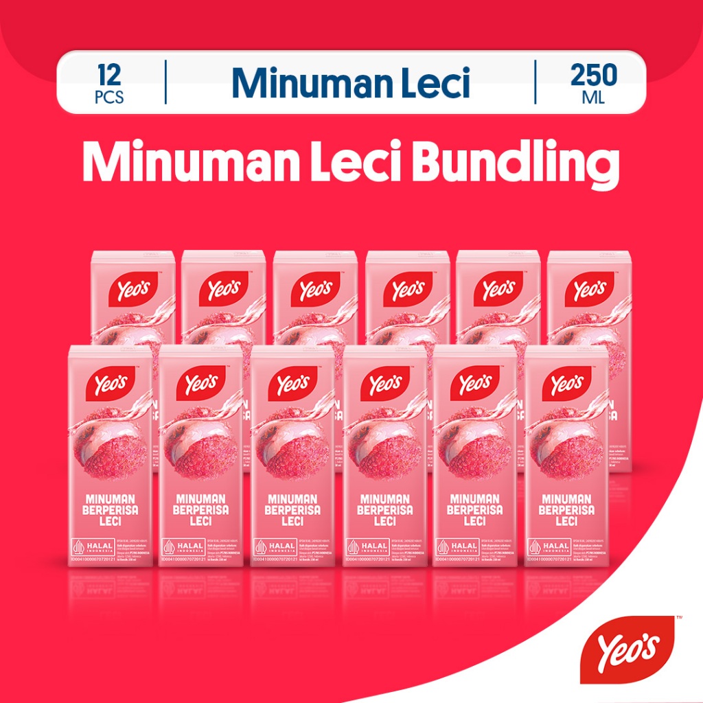 

Yeos Minuman Leci Drink 250ml - 12 Pcs
