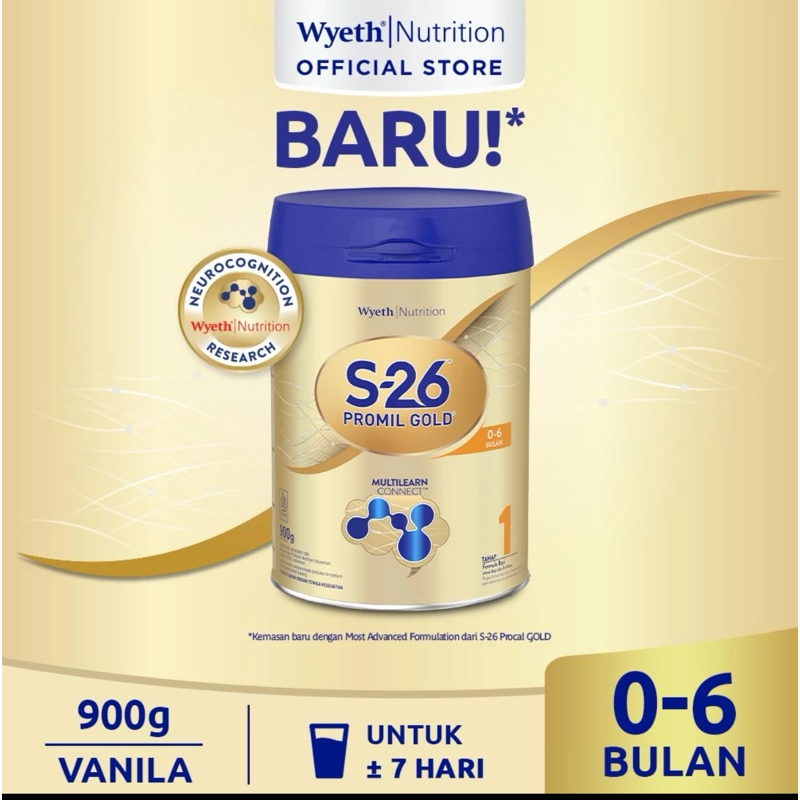 s26 gold newborn 0-6 bulan , susu formula bayi