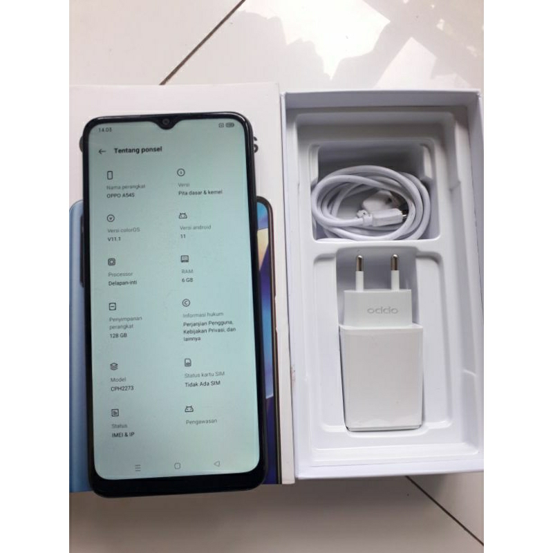 Oppo A54s 6/128 Hitam komplit no minus perfect ( Second )