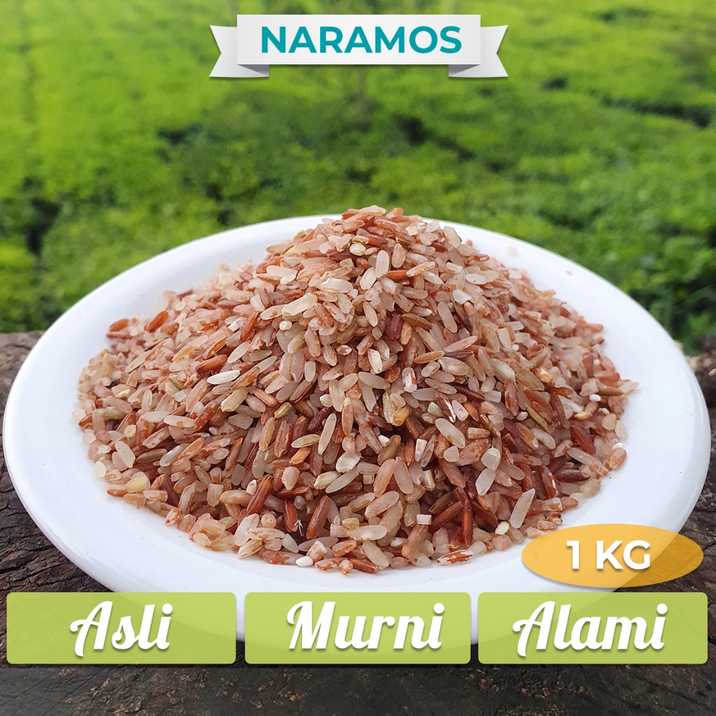

Beras Merah Organik pulen khas cianjur