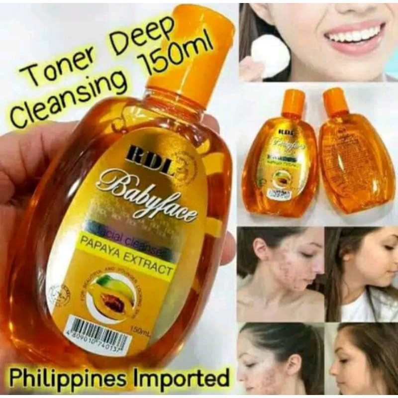 (BPOM) RDL BABY FACE CLEANSER-TONER ORIGINAL RDL 100%