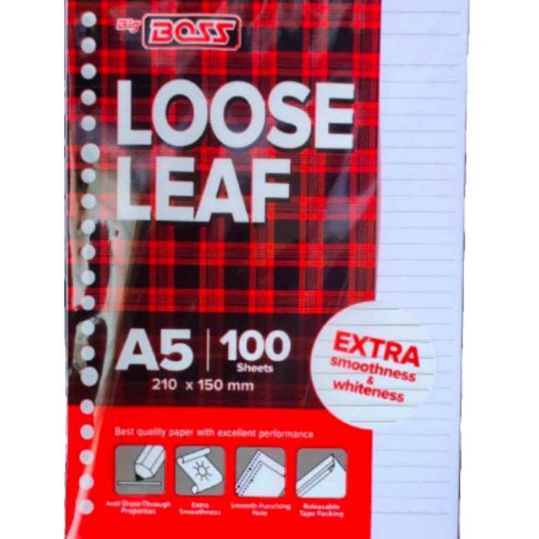 

HEBOH Loose Leaf A5 isi 1 lembar GARIS