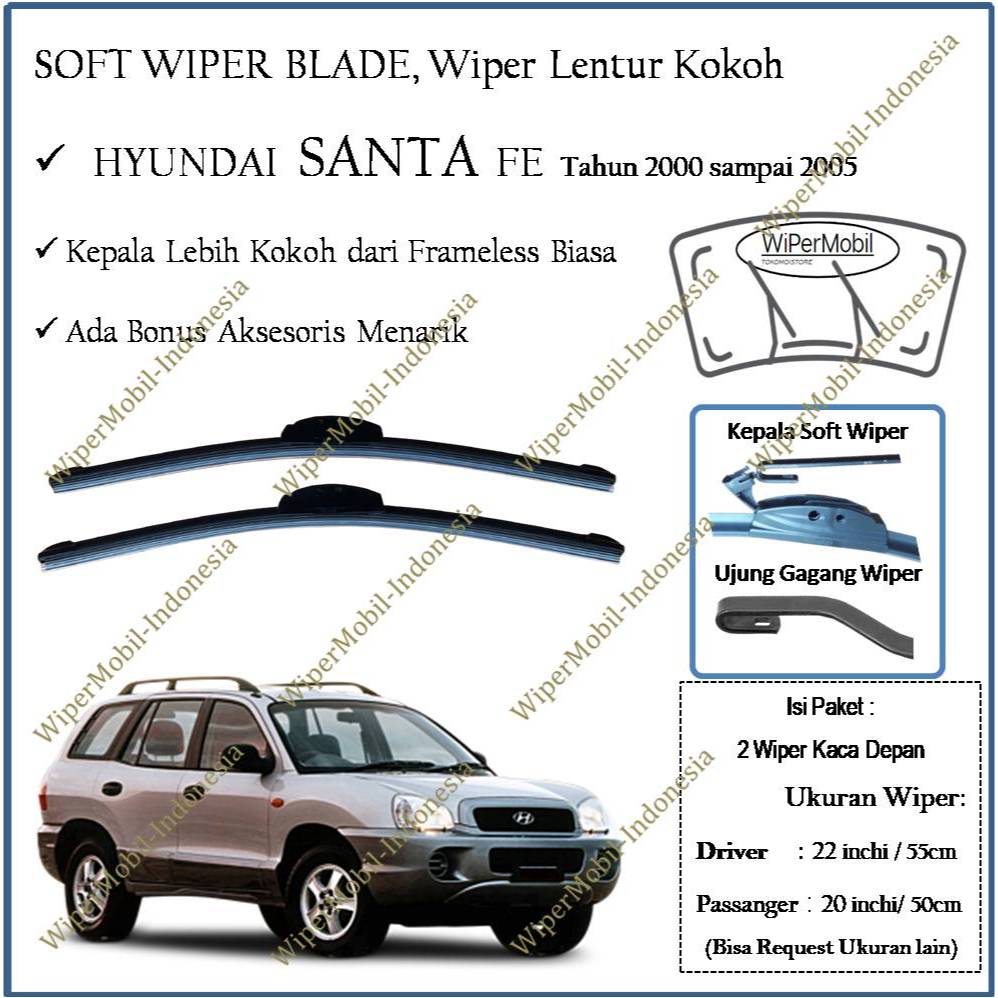 Soft Wiper Blade Hyundai Santa Fe 2000 2001 2002 2003 2004 2005