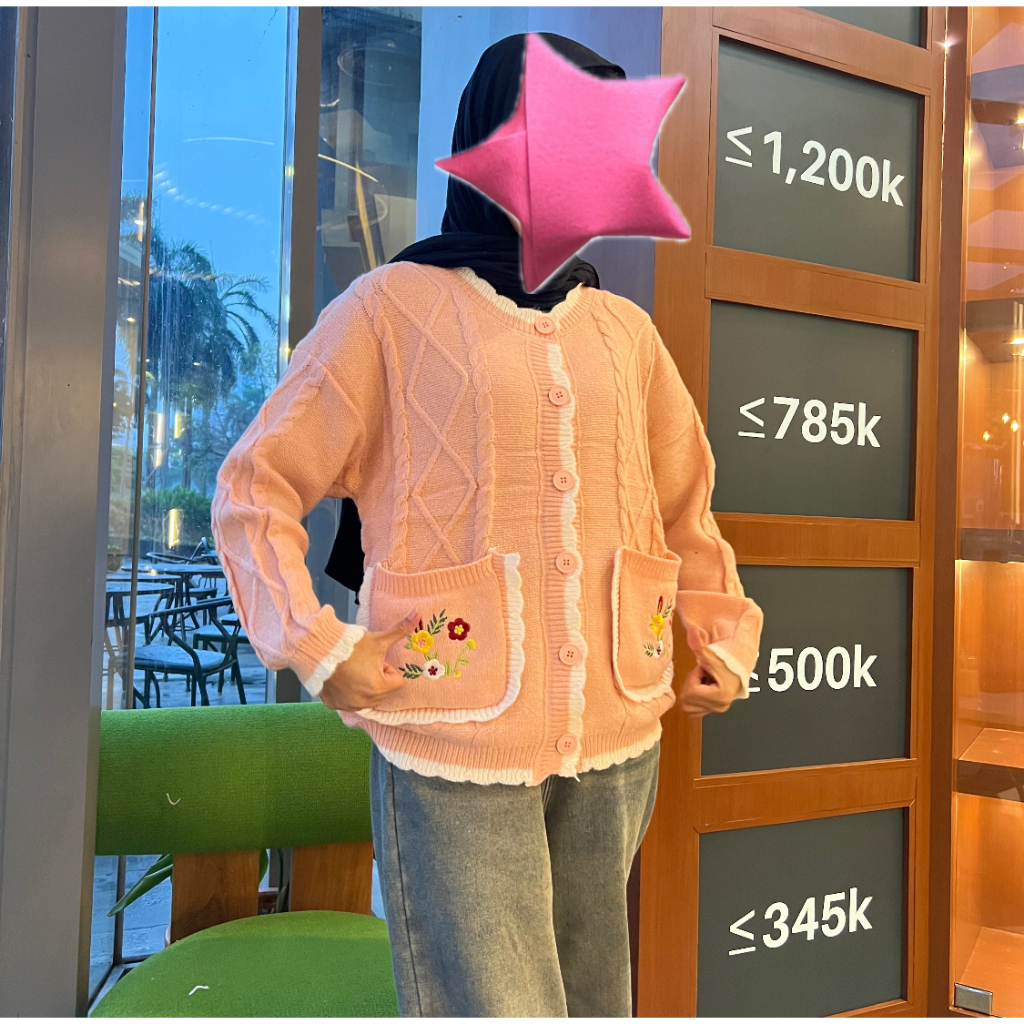 Knitwear Cardigan Sweater Myeongdong Korea 0307-3