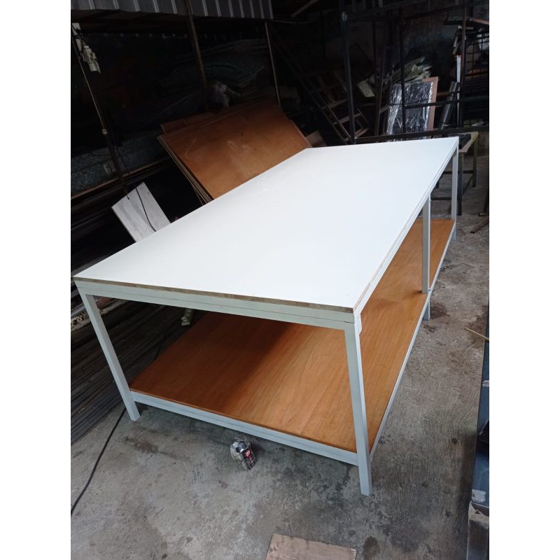 Meja Potong Bahan Kain 2 Alas Ukuran 122x244 Custom Usaha Konveksi