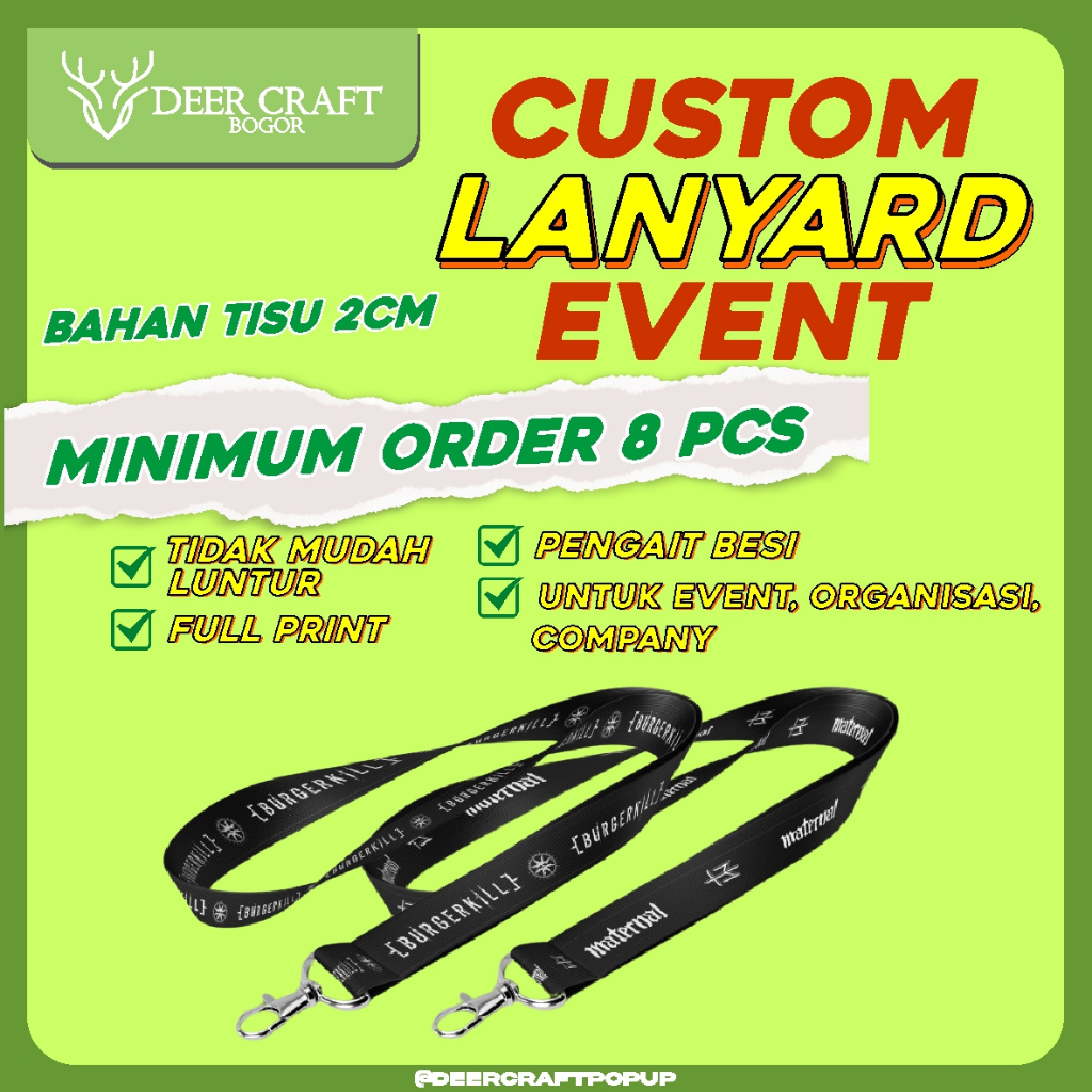 

Lanyard Event / Lanyard Company / Lanyard Organisasi