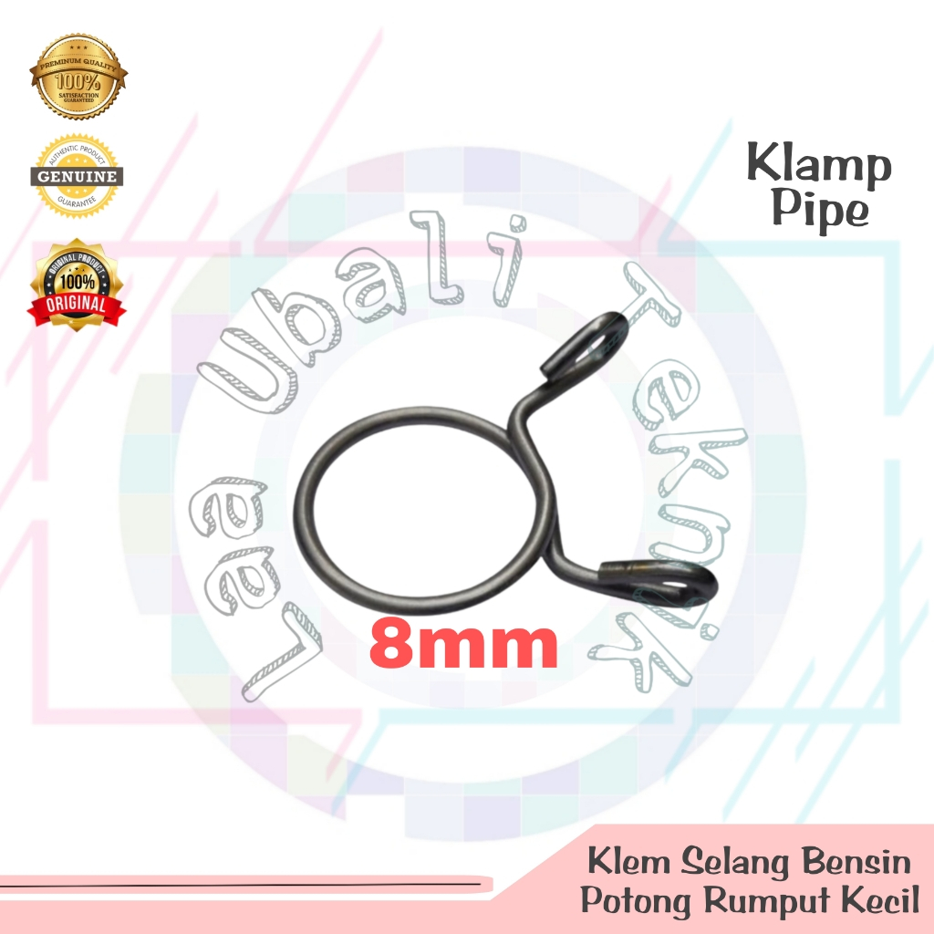 klem selang bensin potong rumput kecil 8mm model kran tangki
