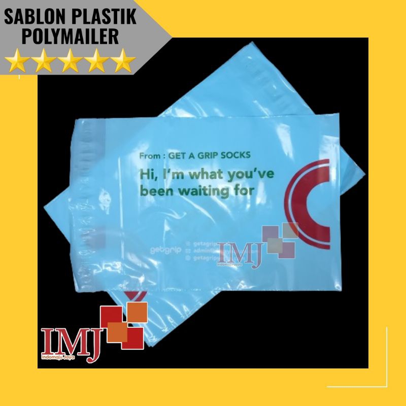 SABLON PLASTIK POLYMAILER CUSTOM DESAIN 20x30 SABLON PLASTIK POLYMAILER 20×30