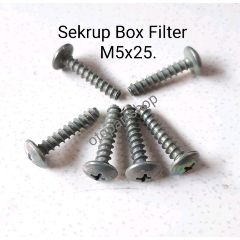 Baut Sekrup Box Filter Honda M5x25 Hitam dan Gold