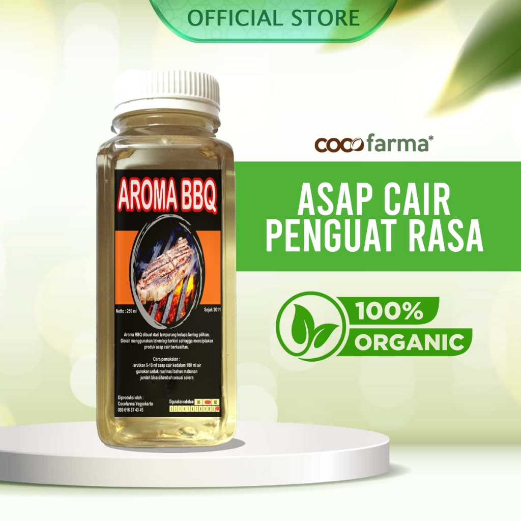 

Coco Farma - Asap Cair Perisa BBQ Perissa Bumbu Bakar Panggang Aroma Asap Food Grade