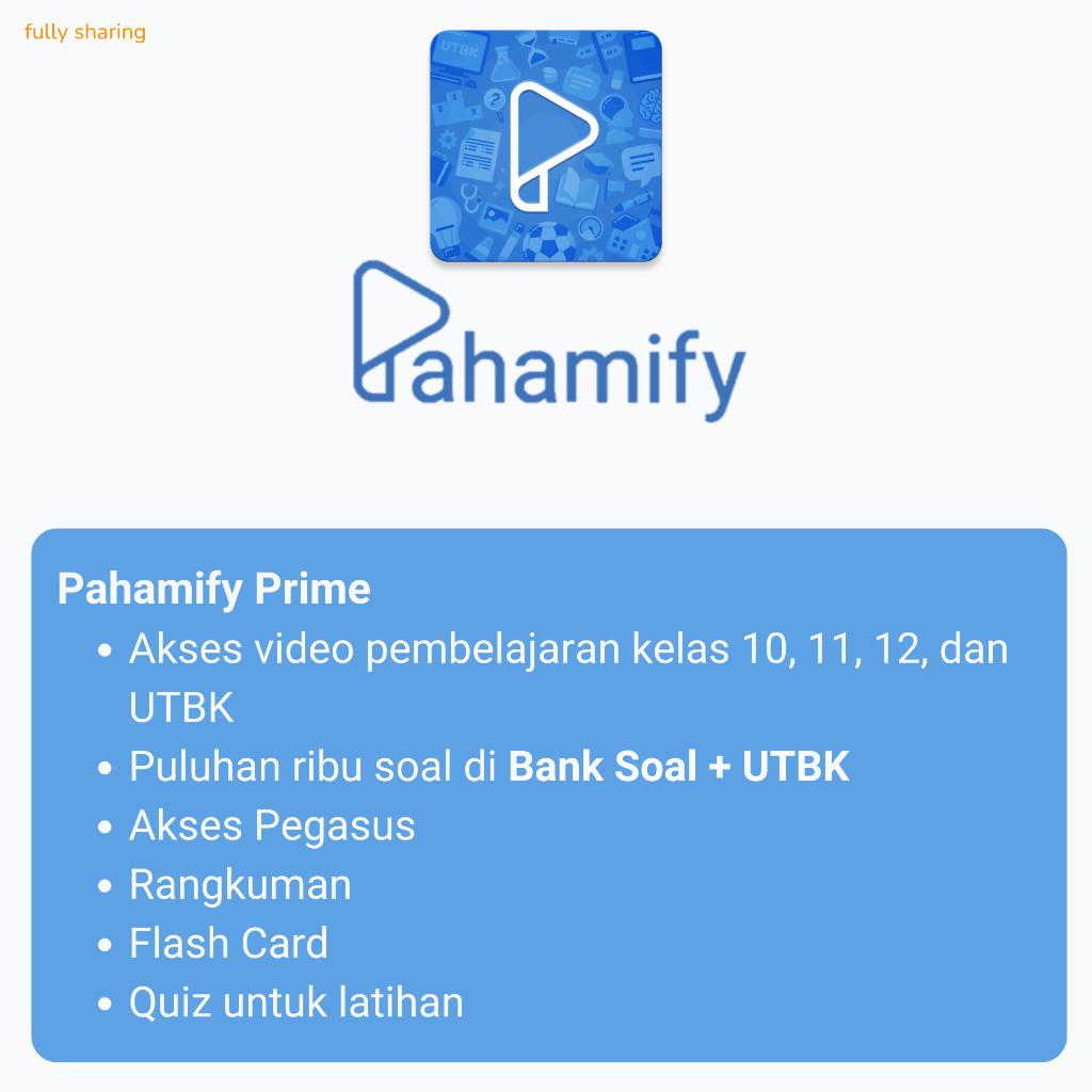 Pahamify Prime Sharing