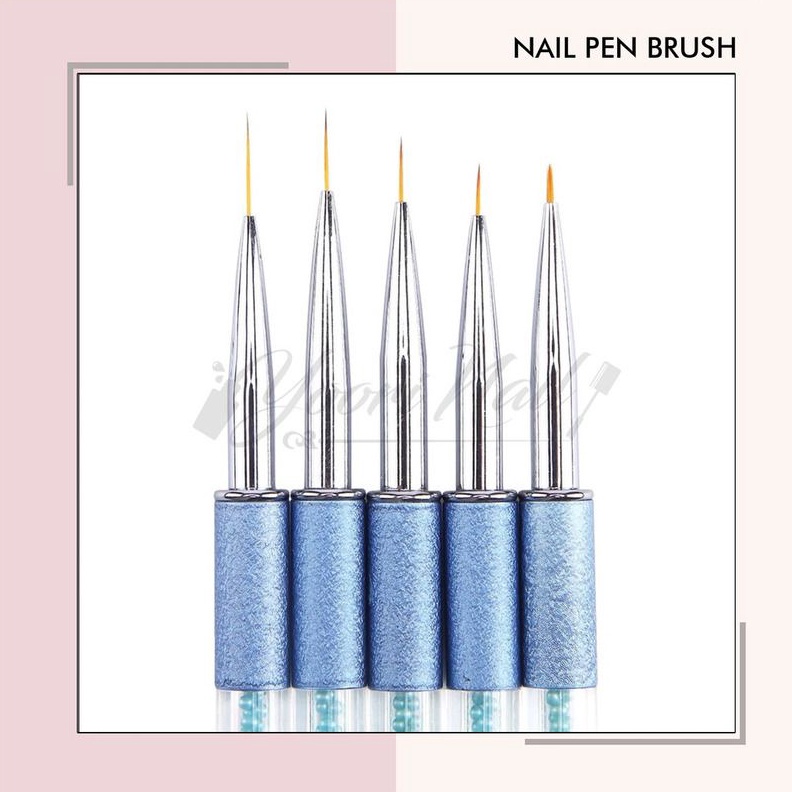 

KODE U4G4 Diamond pen brush 5mm 7mm 9mm 11mm kuas painting gel brush nail art paint kuas lukis uv gel nails