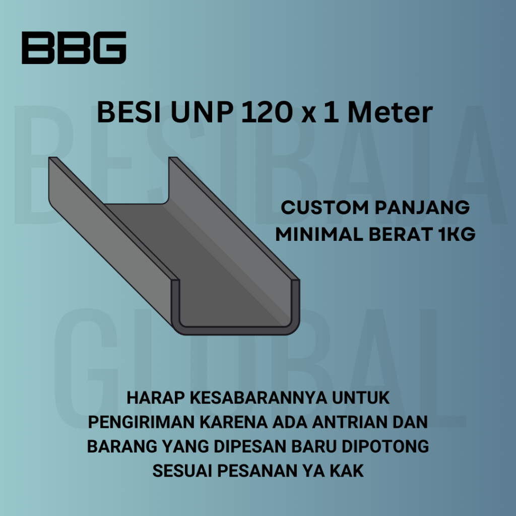 BESI UNP 120 x 1 Meter