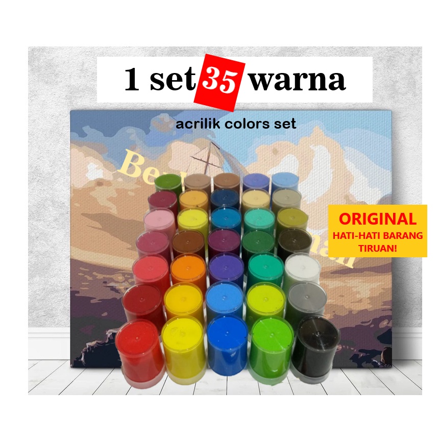 

KODE V8B7 1set 35warna acrilik colors