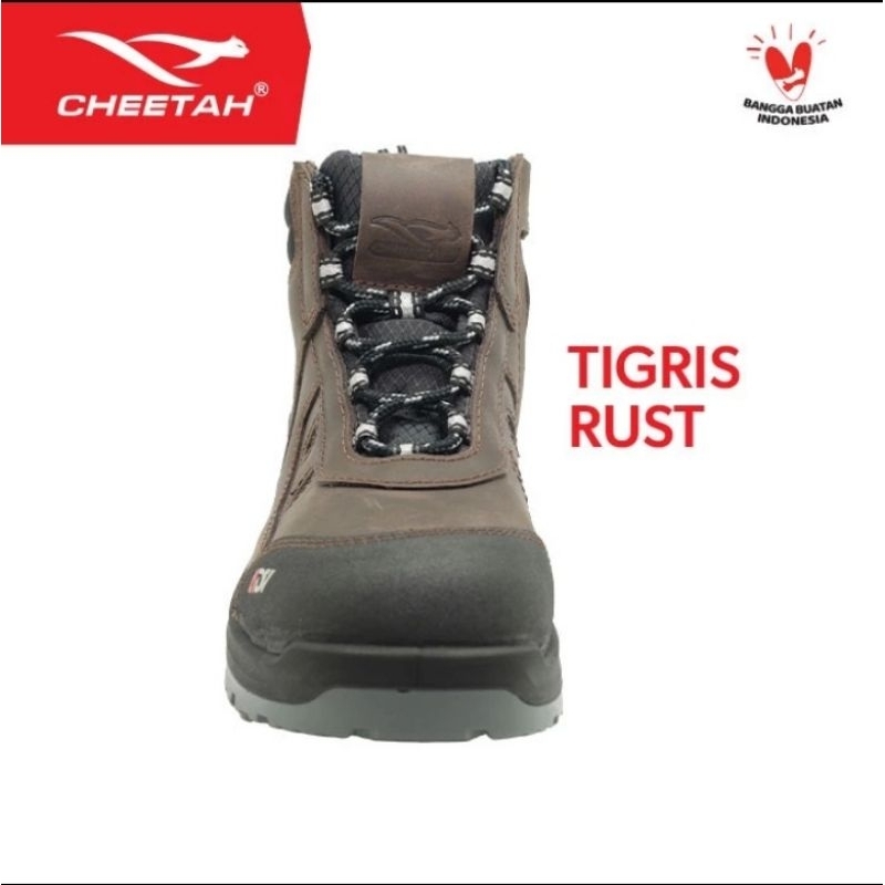 Sepatu Safety Cheetah ADV Tigris Rust 6111C