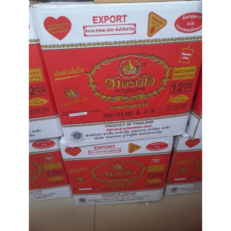 

Thai Tea Chatramue Original 1 Karton BPOM