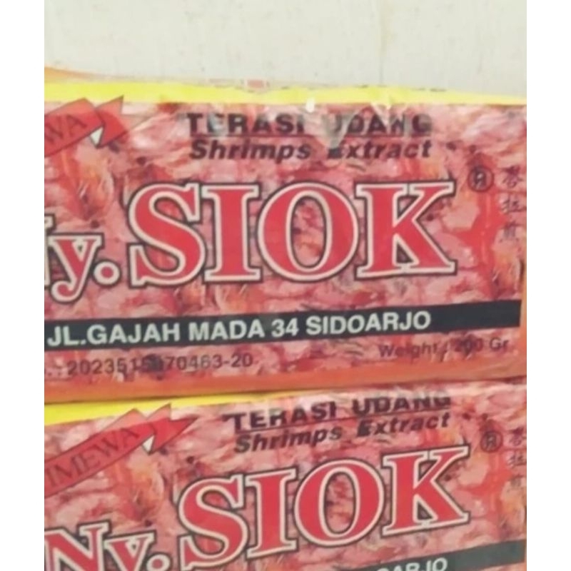 

Terasi ny siok mentah 200gr