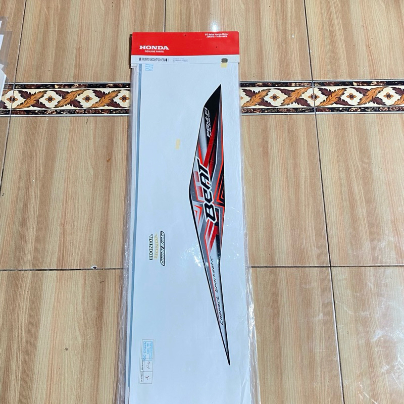 striping stiker Body KANAN Honda beat ESP 2015 2016 Hitam original