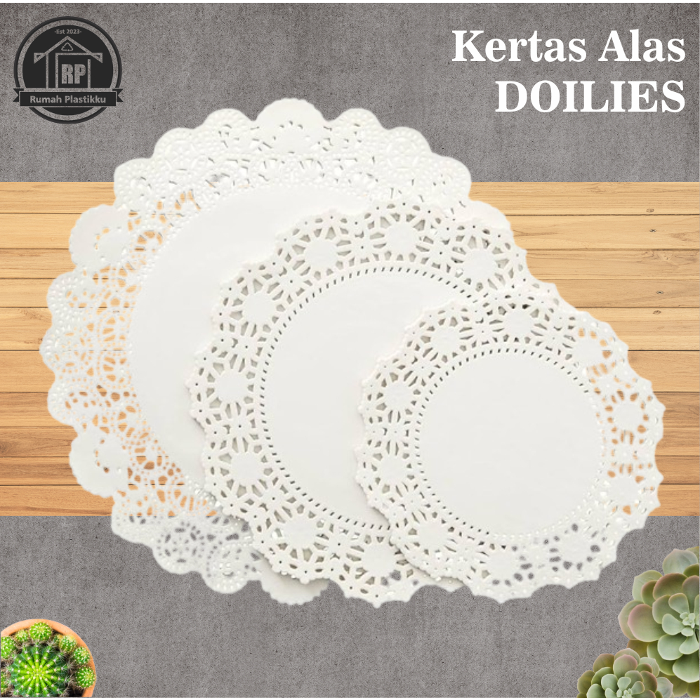 Kertas Alas Kue Oval / Kertas Alas Kue Doilies / Doilis / Doyleys / Kertas Renda