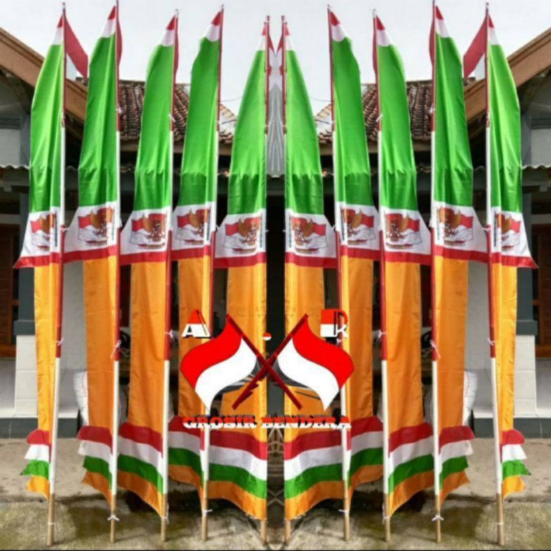 layur Garuda 3 METER WARNA/umbul-umbul warna warni