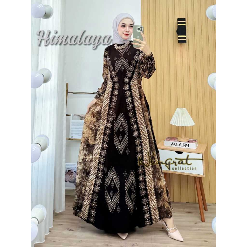 GAMIS BATIK GAMIS MODERN GAMIS PREMIUM GAMIS BATIK PEKALONGAN GAMIS BATIK TWILL RAYON GAMIS JUMBO GA