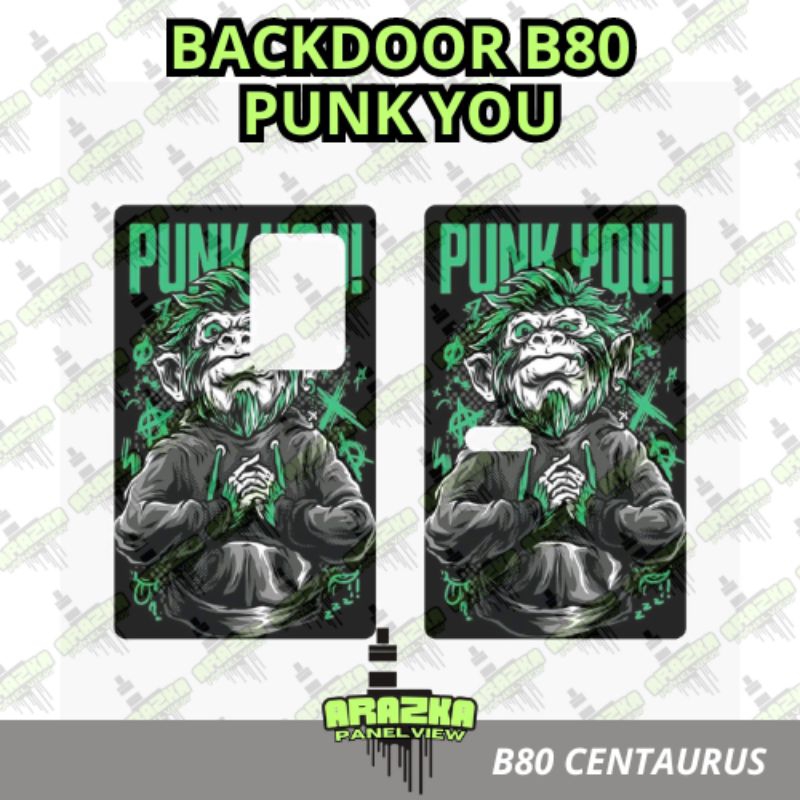 BACKDOOR B MOTIF 80 BAHAN AKRILIK PREMIUM