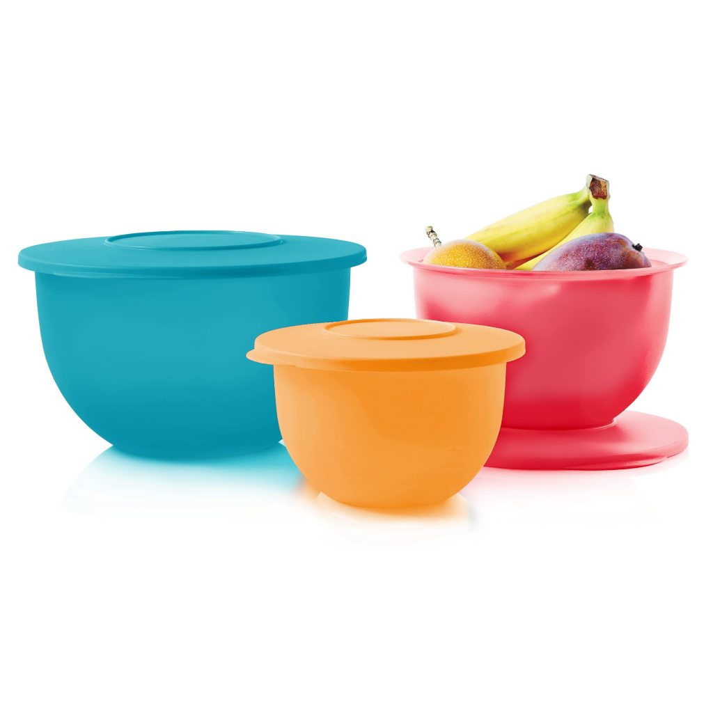 Expression bowl 2.5L mangkuk dengan tutup mixing bowl Tupperware