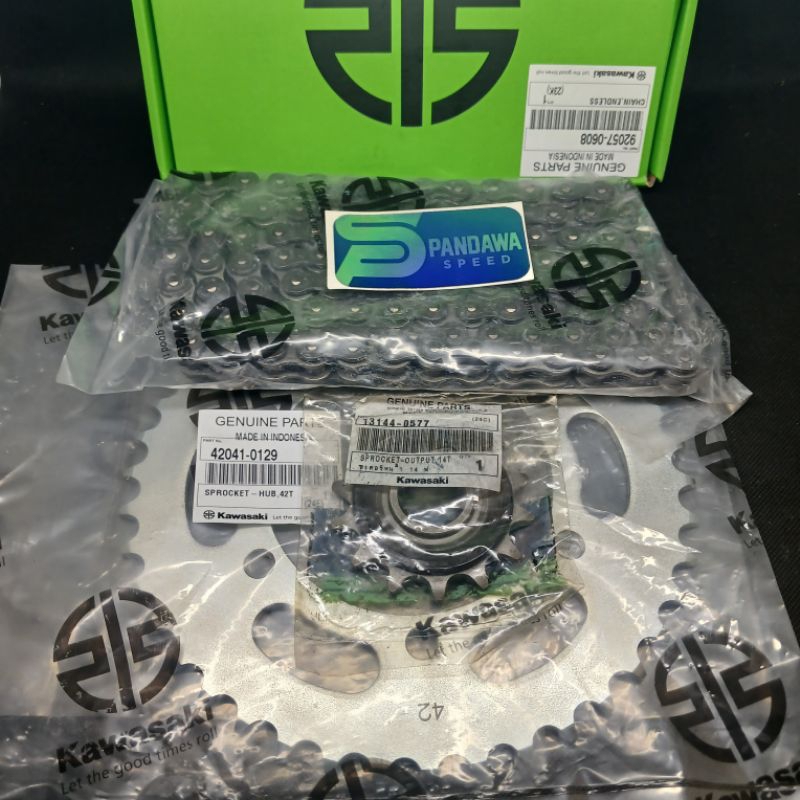 Gir Set Gear Set Ninja 250 Rr Mono Z250SL Original