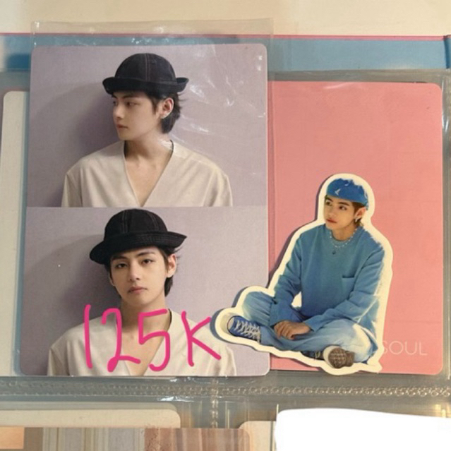 photocard official bts taehyung v merch box 3 sticker mpc ptd permission to dance