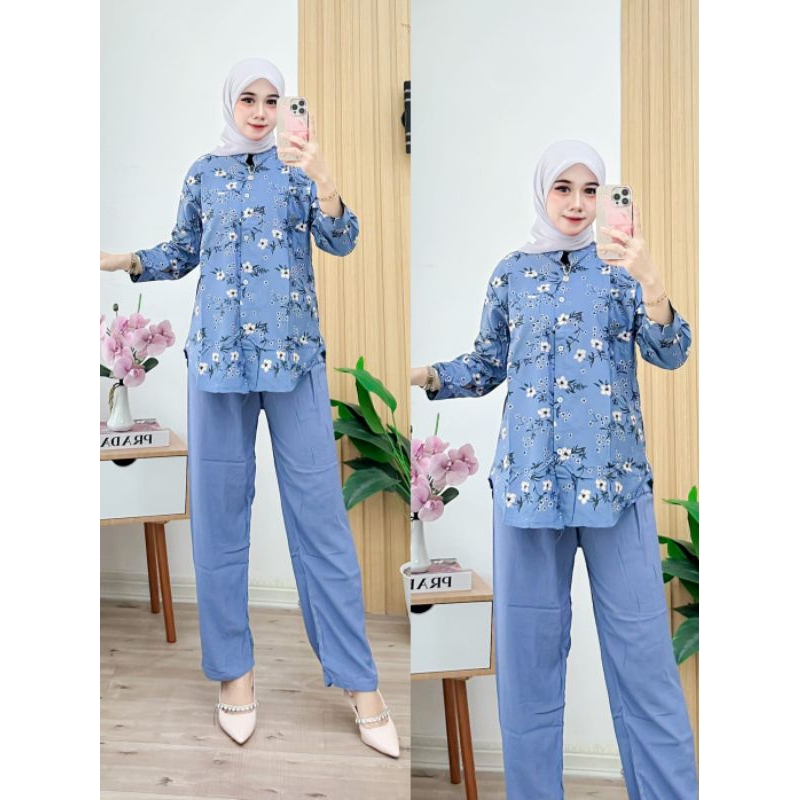setelan wanita baju daun//kulot//one set daun//setelan wanita//setelan kekinian//setelan terbaru
