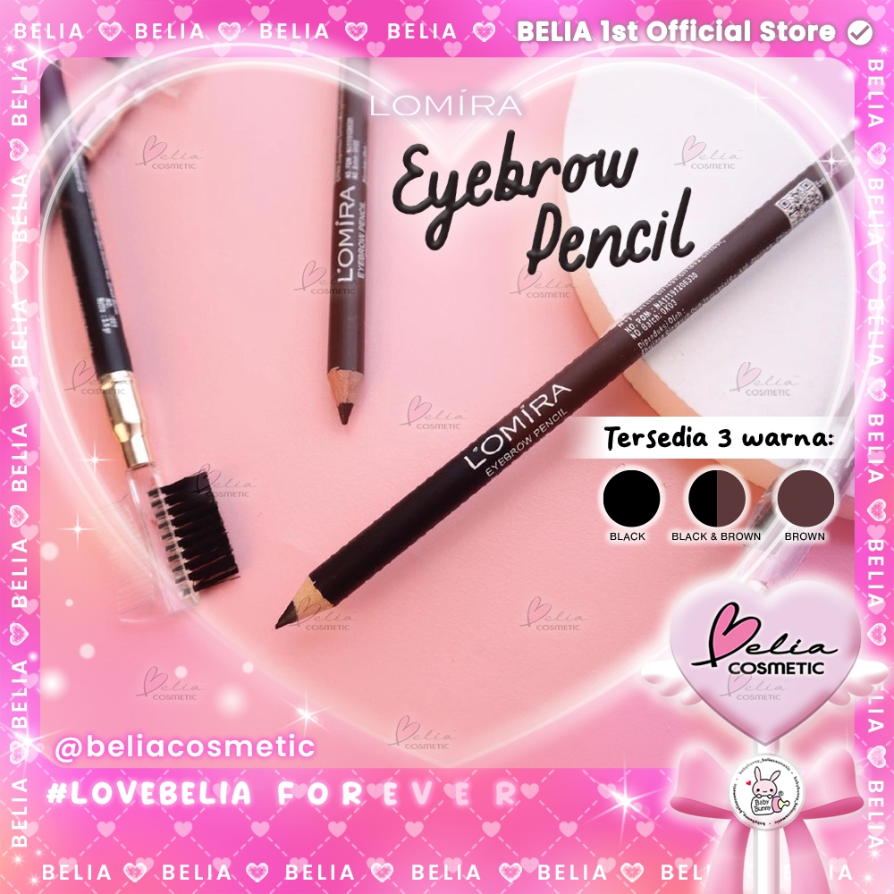 ❤ BELIA ❤ LOMIRA Eyebrow Pensil Alis 2,5 Gr Serutan + Sikat Eyebrow Pencil Make Up