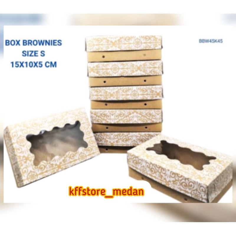 

Box Kraft Brownies Motif 15x10x5cm (per pcs)