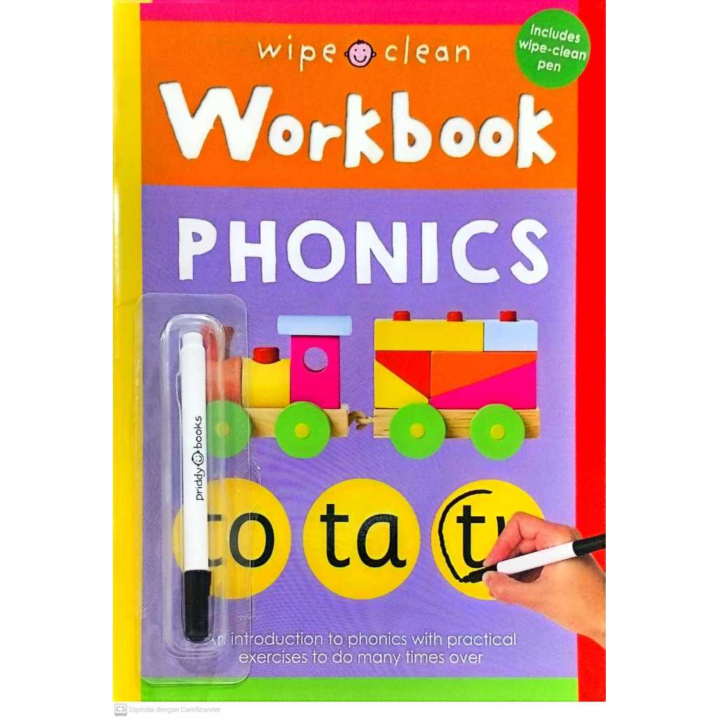 Wipe Clean Workbook: Phonics by Priddy Books Practical Exercises