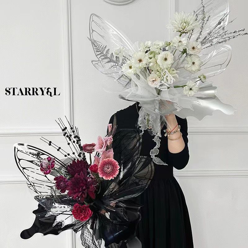 

ANEKAFLORIST - (5 LEMBAR) CELLOPHANE BUTTERFLY KERTAS BUKET SAYAP KUPU KUPU TRANSPARAN CELLOPHANE BUTTERFLY WINGS AF413