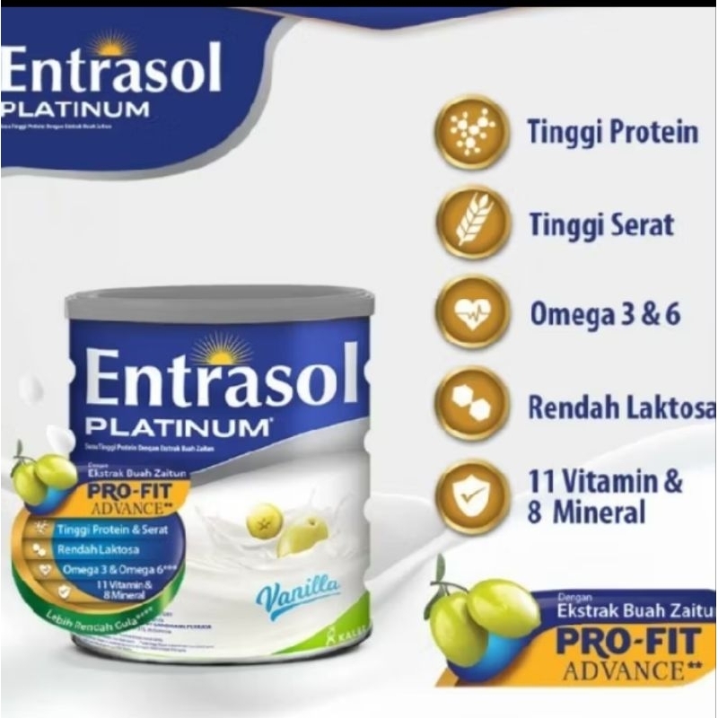 

entrasol platinum vanila 400 gr exp oktober 2025 kaleng mulus