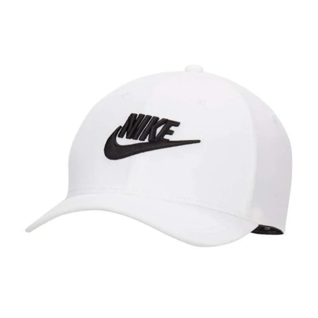 Nike Rise Structured SwooshFlex Futura Cap White FB5377-100 Putih Topi Original 100%