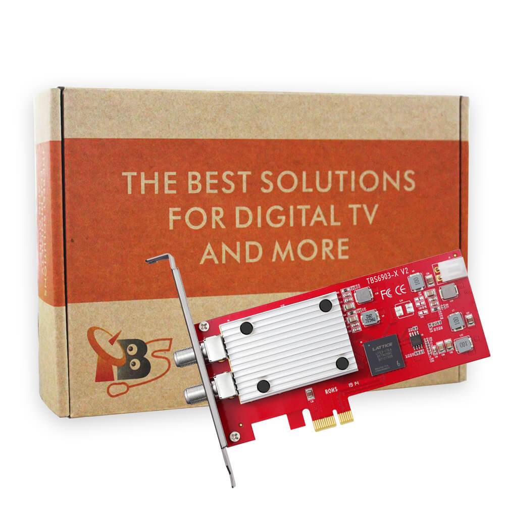 TV Tuner TBS6903-X Professional DVB-S2X Dual Tuner PCIe Card - IPTV Streaming