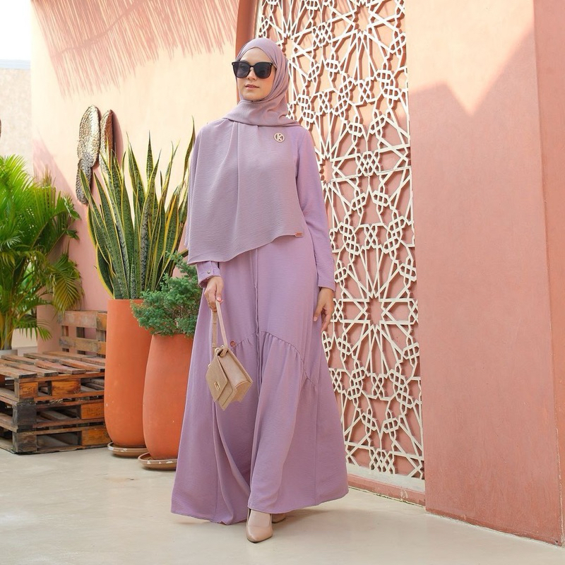 KAISYA-BIANCA DRESS KAISYA CHARLOTE CRINCKLE , BASIC DRESS