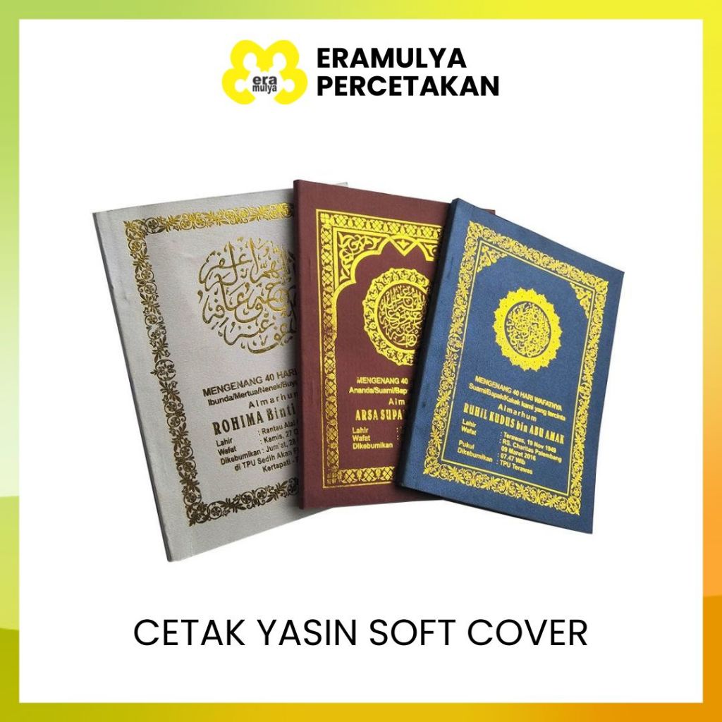 

ERAMULYA | CETAK BUKU YASIN SOFT COVER / CETAK TAHLIL / BEBAS DESAIN