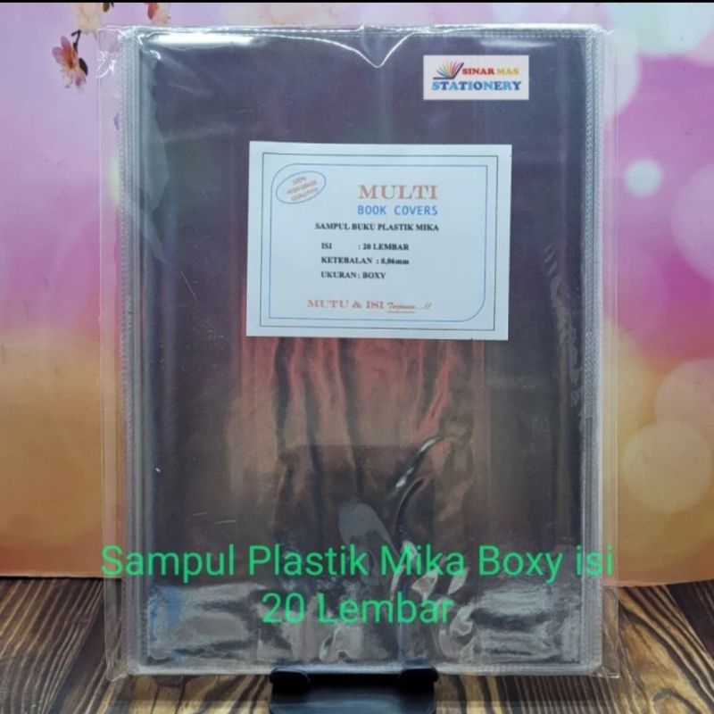 

Sampul Plastik Mika Boxy Multi/ Sampul Buku Tulis Campus B5 (20 lembar)