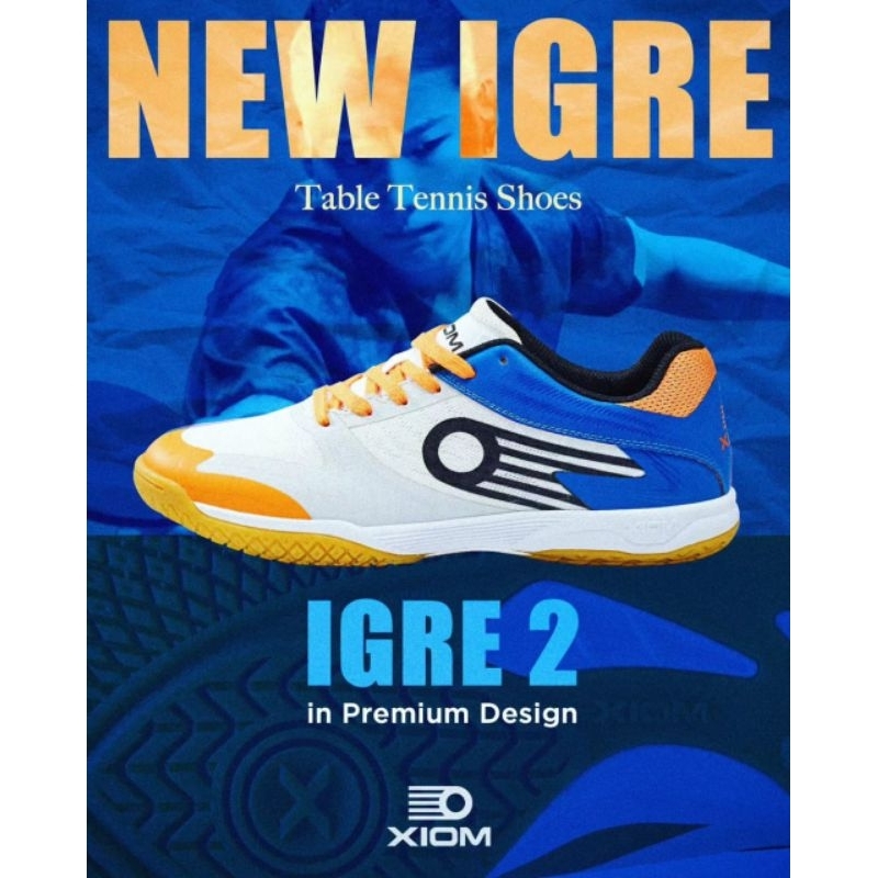 SEPATU XIOM IGRE 2 SHOES XIOM IGRE 2 SEPATU PINGPONG SEPATU TENIS MEJA SEPATU OLAHRAGA SEPATU ORIGIN