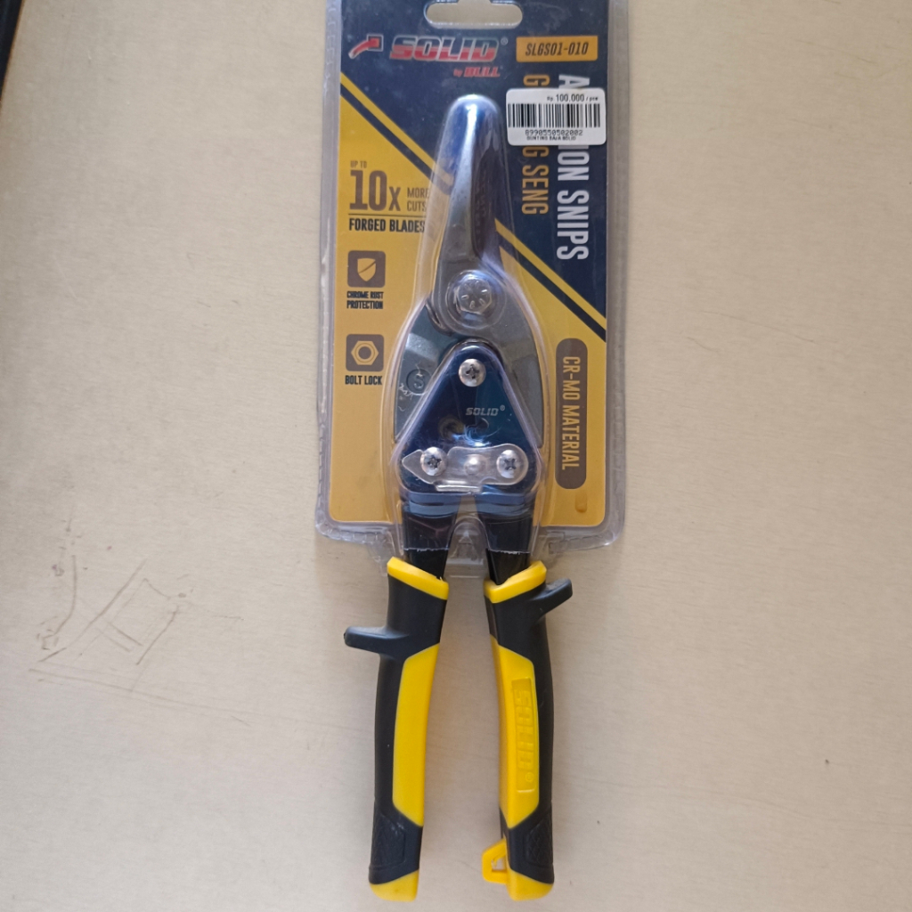 Gunting Seng Aviation 10" Solid / Gunting seng plat 10" (CRV Asli) SOLID / Solid Gunting Seng Hollow