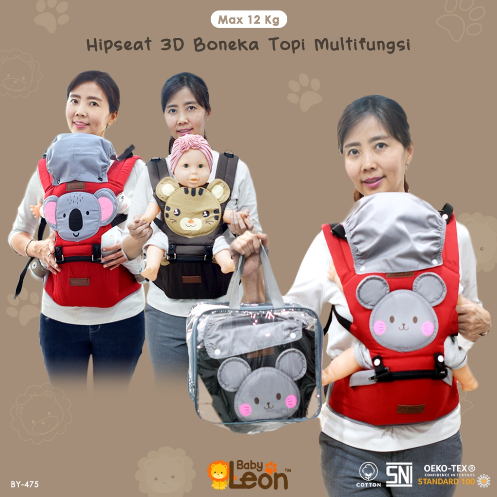 BABYLEON Gendongan Bayi 0-3Th Hipseat Gendongan Depan Gendongan Bayi BY-475 Baby Carrier Bayi Gendon