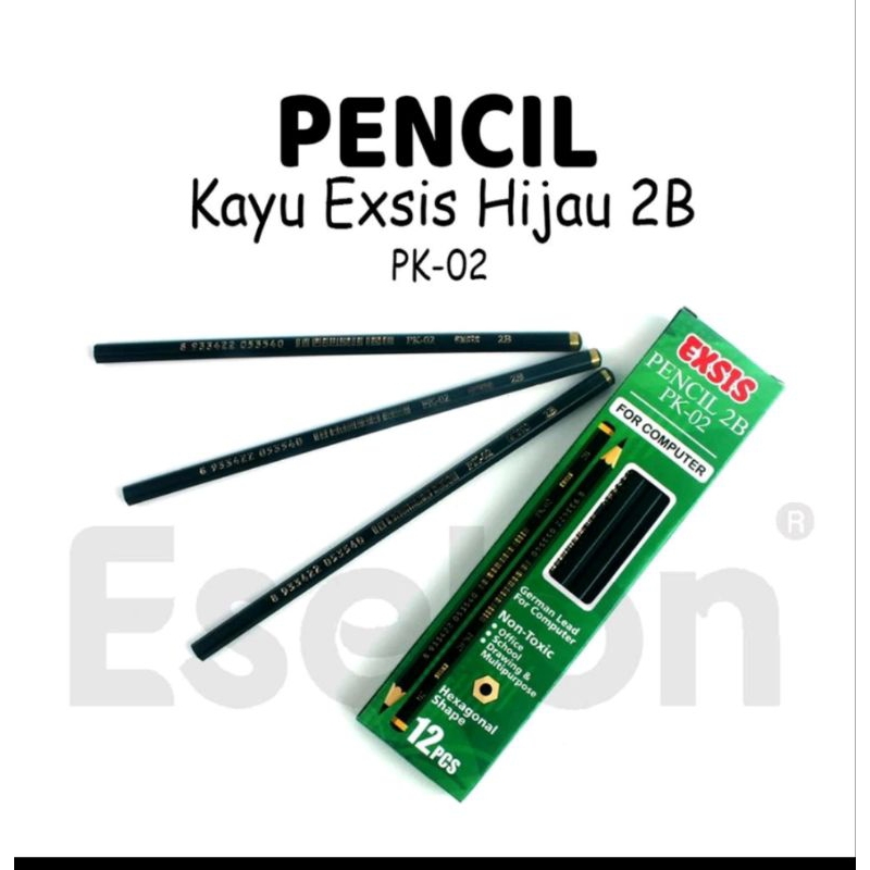 

PENSIL 2B KAYU PK-02 EXSISHarga tertera harga 1pack isi 12pcs pensil